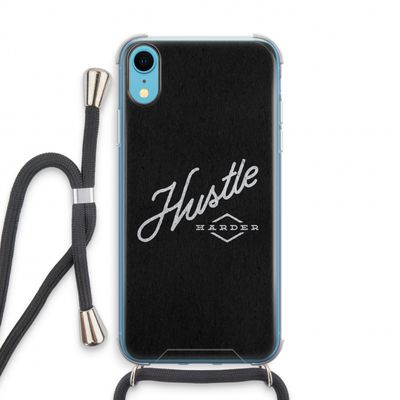 Hustle: iPhone XR Transparant Hoesje met koord