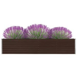 Plantenbak verhoogd 320x40x45 cm gegalvaniseerd staal bruin