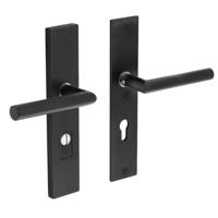 Intersteel veiligheidsbeslag kruk/kruk - SKG*** met kerntrekbeveiliging - PC 72 - mat zwart