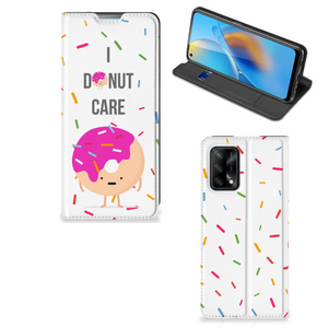 OPPO A74 4G Flip Style Cover Donut Roze