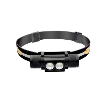 D25 10W 2 x XML-2 IPX6 waterdichte hoofdband licht 2400 LM USB lading verstelbare Outdoor LED koplamp