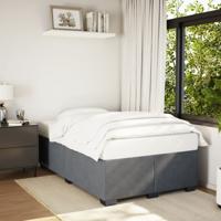 Bedframe zonder matras 120x190 cm fluweel donkergrijs