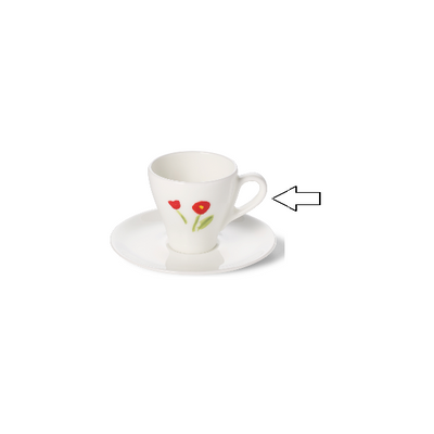 DIBBERN - Impression Red Flower Classic - Espressokop Classico 0,11l