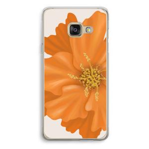 Orange Ellila flower: Samsung Galaxy A3 (2016) Transparant Hoesje