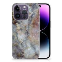 Apple iPhone 14 Pro | TPU | Siliconen hoesje | Marmer Grijs
