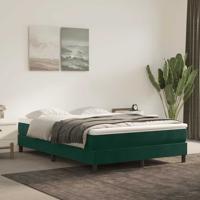 Boxspring bed 140x190 cm fluweel donkergroen