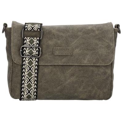 Beagles Schoudertas met Overslag Malaga Olijf