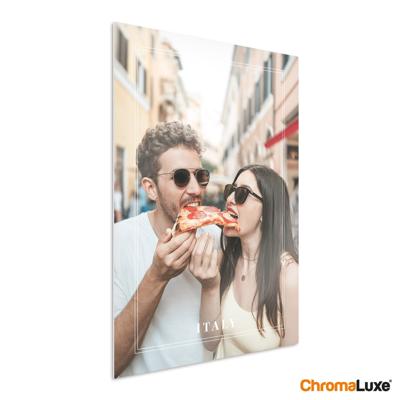 Foto op aluminium afdrukken - Wit (ChromaLuxe) - 50 x 75 cm