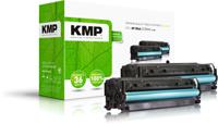 KMP Toner vervangt HP 304A, CC530A Compatibel 2-pack Zwart 3500 bladzijden H-T122D 1218,0021