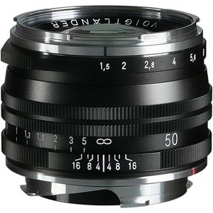 Voigtländer Nokton 50mm F/1.5 II M.C. Leica M Mount zwart