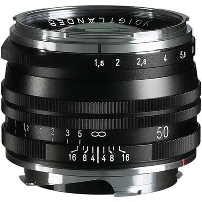 Voigtländer Nokton 50mm F/1.5 II M.C. Leica M Mount zwart