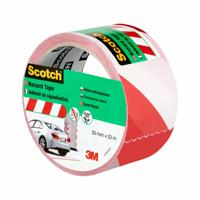 Afzetlint Scotch 50 mm x 33 m Wit Rood