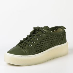 Sneaker, olijfgroen 36 Sneaker, olijfgroen 36