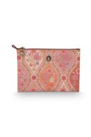 Pip Studio Pip Studio Charly Cosmetic Flat Pouch Medium Ornamento Orange 24x1x15.5cm