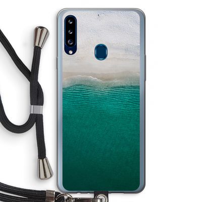Stranded: Samsung Galaxy A20s Transparant Hoesje met koord