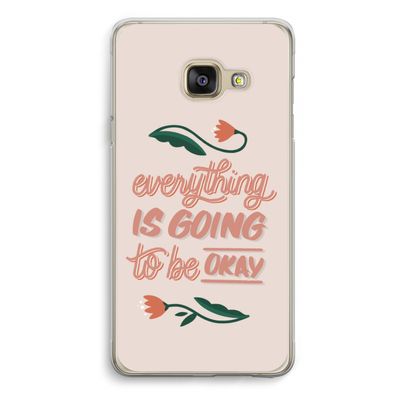 Optimistic flower girl: Samsung A3 (2017) Transparant Hoesje