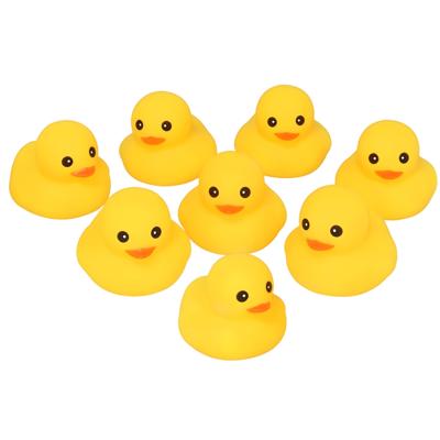 Gerimport Duckies Badeendjes - 8x - geel - 4 x 5 cm - bad eendjes race - eendje voor in bad
