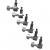 D&apos;Addario PWAT-6R1 Auto-Trim Tuning Machines 6 In-Line set-up chroom