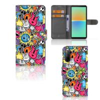 Sony Xperia 10 IV | Wallet Case | met Pasjes | Punk Rock