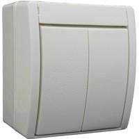 Busch-Jaeger 2601/5 W-54 Ocean (opbouw) Serieschakelaar spatwaterdicht Wit