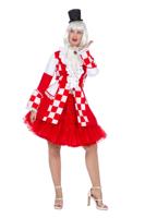 Jas Brabant Dames Rood/Wit Premium