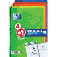 Set notitieboekjes Oxford Multicolour Vel 80 Lakens 21,5 x 31,5 cm 5 Onderdelen