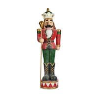 Decoratieve figuren Notenkraker Rood LED Licht Polyresin 20 x 86 x 28 cm