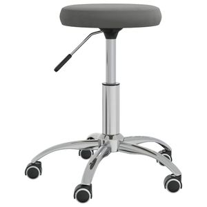 VidaXL Massagekruk fluweel donkergrijs