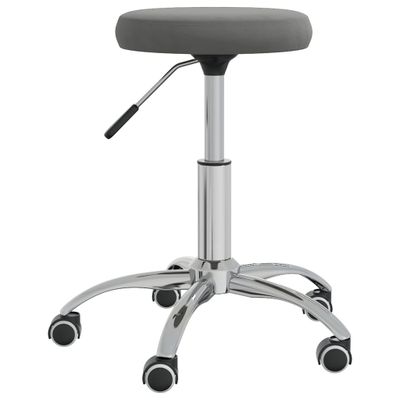 VidaXL Massagekruk fluweel donkergrijs