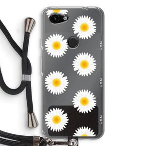 Margrietjes: Pixel 3a Transparant Hoesje met koord