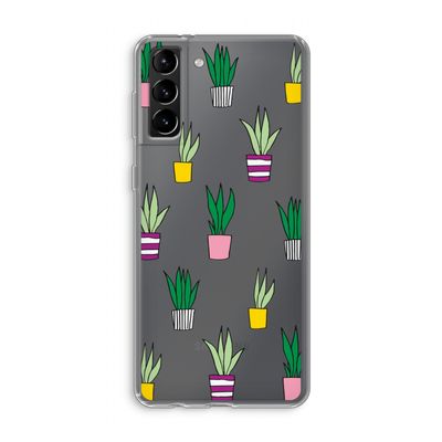 Sanseveria: Samsung Galaxy S21 Plus Transparant Hoesje