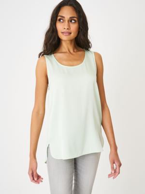 Tanktop van elastische zijde