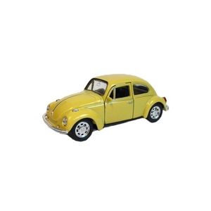 Speelgoed Volkswagen Kever gele auto 12 cm