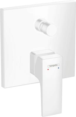 Hansgrohe Metropol ééngreeps badmengkraan afbouwdeel met rechte greep en zekerheidscombinatie, mat wit