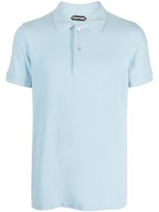 TOM FORD polo en coton piqué - Bleu