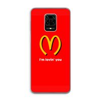 I'm lovin' you: Xiaomi Redmi Note 9 Pro Transparant Hoesje