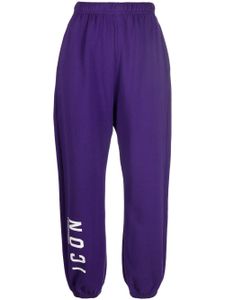 DSQUARED2 pantalon de jogging à logo Icon imprimé - Violet