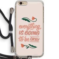Optimistic flower girl: iPhone 6 PLUS / 6S PLUS Transparant Hoesje met koord