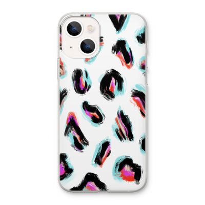 Cheetah color: iPhone 13 Transparant Hoesje