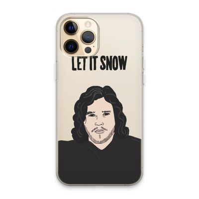 Let It Snow: iPhone 13 Pro Max Transparant Hoesje