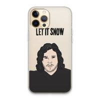 Let It Snow: iPhone 13 Pro Max Transparant Hoesje
