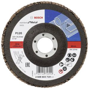 Bosch Accessories 2608603719 X431 Lamellenschijf Diameter 125 mm Boordiameter 22.33 mm Staal 1 stuk(s)