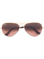 Ray-Ban lunettes de soleil aviateur - Marron