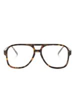 Moscot lunettes de vue Sheister à monture pilote - Marron - thumbnail