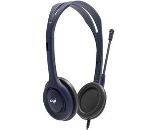 Logitech 5 Units Bundle Of Wired 3.5 mm headset with Microphone for educational use Bedraad Hoofdband Oproepen/muziek Blauw
