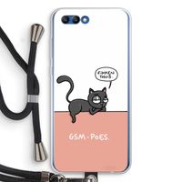 GSM poes: Honor 10 Transparant Hoesje met koord