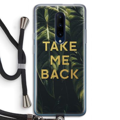 Take me back: OnePlus 7 Pro Transparant Hoesje met koord