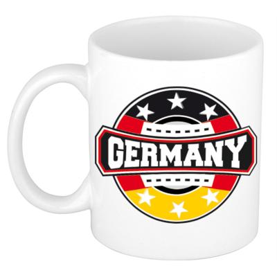 Duitsland landen thema koffiemok - keramiek - 300 ml - supporters beker - Cadeau - wit Duitsland landen thema koffiemok - keramiek - 300 ml - supporters beker - Cadeau - wit