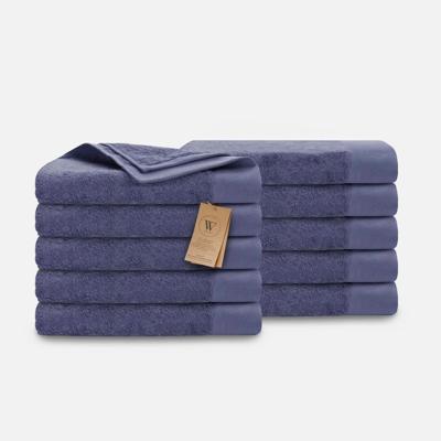 Walra Remade Cotton Handdoeken 70 x 140 cm - 550 gr/m² - Blauw - 10 stuks