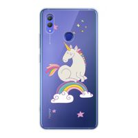 Regenboog eenhoorn: Honor Note 10 Transparant Hoesje